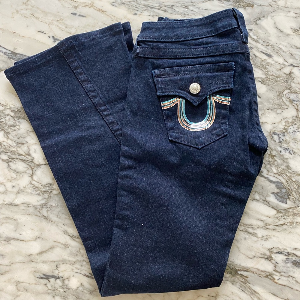 True Religion Jeans with sequence pockets.